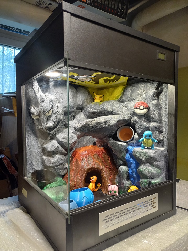 Terrarium dla gekona orzęsionego Pokemon